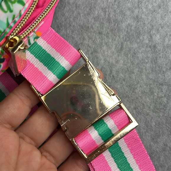 Lilly Pulitzer Run Around Crossbody Waist Belt Bag Soleil Pink Perfect Poppy New - Picture 13 of 17